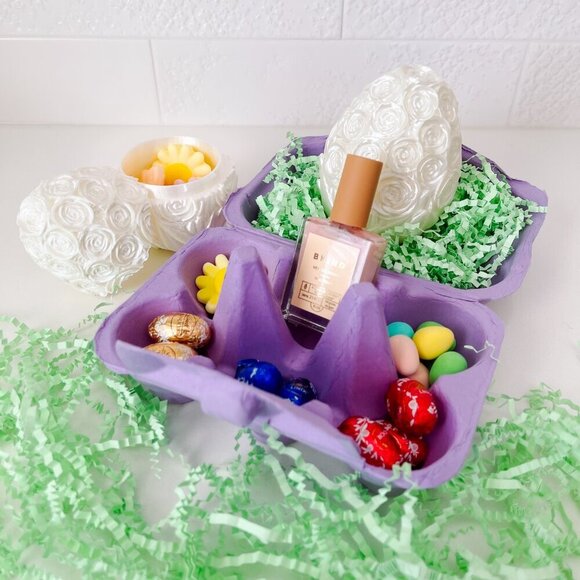 Rose-Covered Easter Eggs โ Handcrafted Party Favors, Spring Decor, Wedding Gifts - Picture 6 of 12